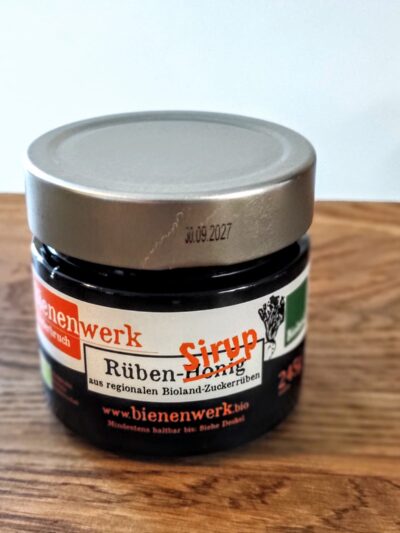 Bioland Rübensirup, Rübensaft 245g Glas aus der Manufaktur Reinhold, Wunstorf