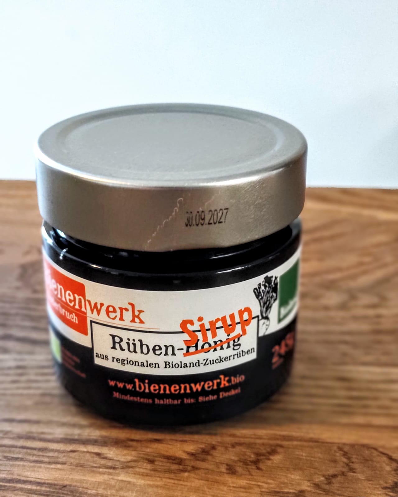 Bioland Rübensirup, Rübensaft 245g Glas aus der Manufaktur Reinhold, Wunstorf